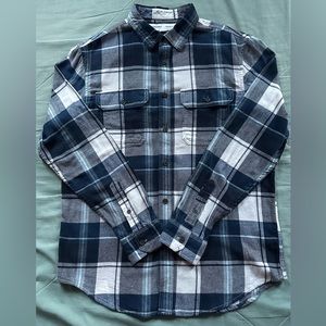 Old Navy Flannel- Regular Fit- Blue/White